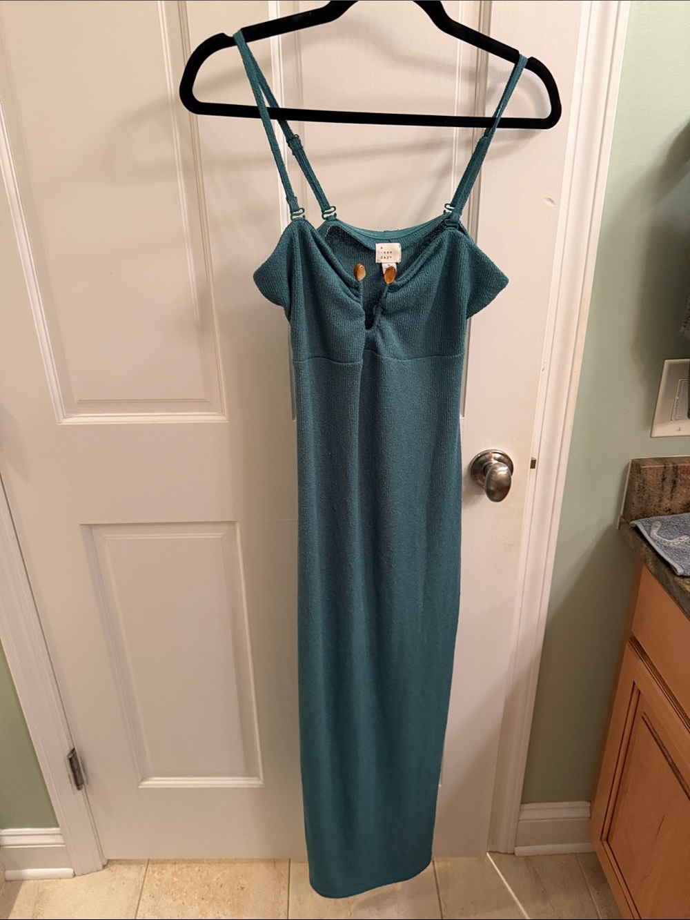 Teal Green Beachy Maxi Dress